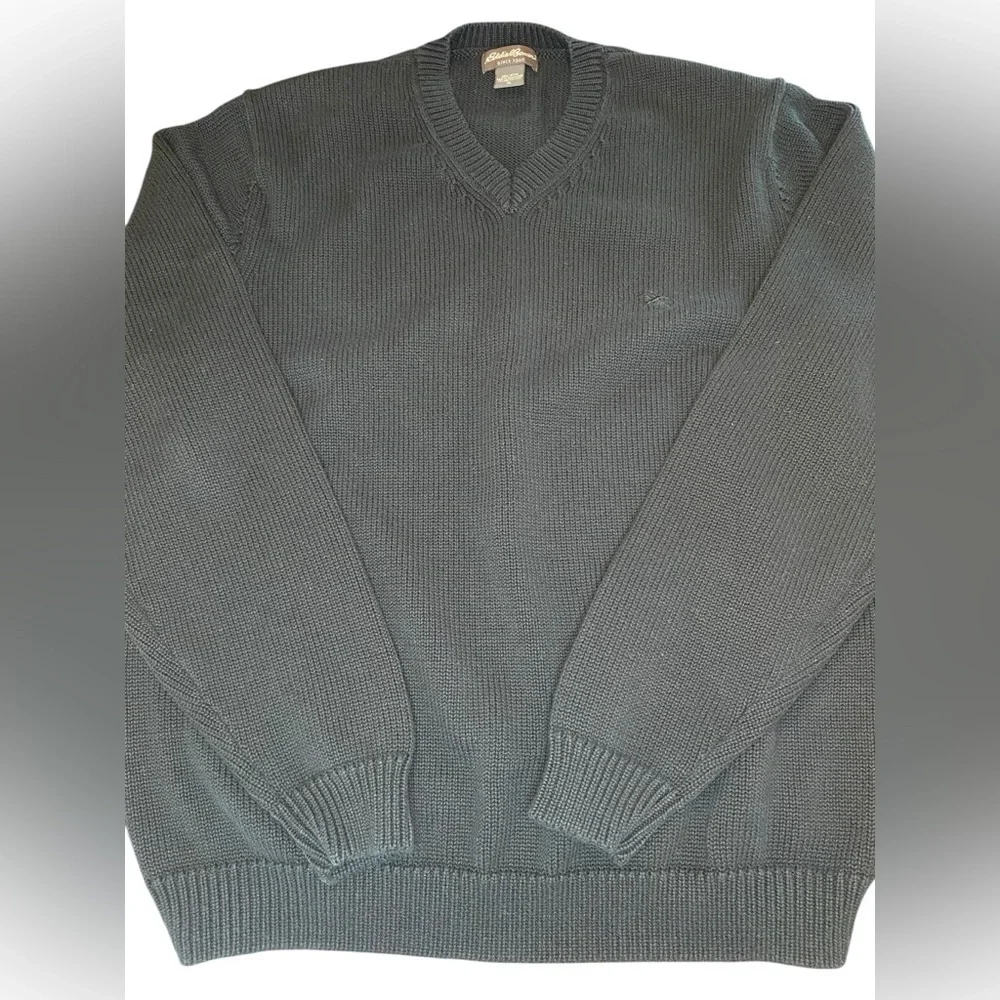 Eddie Bauer Sweater Men’s XL Cotton Winter Dad Grandpa 90s Preppy Coastal Casual